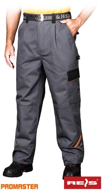 stalowo-czarno-pomarańczowy