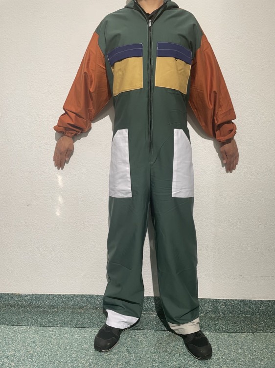 Jednorazowy Kombinezon Roboczy z Resztek Tkanin 100% Bawełna