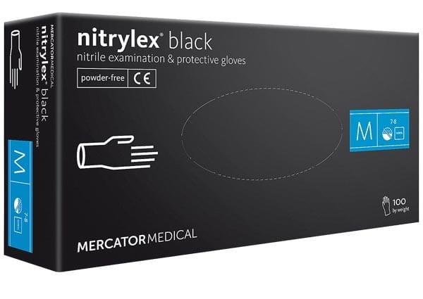 Rękawice nitrylowe NITRYLEX black 100 bezpudrowe