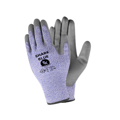 Rękawice robocze antyprzecięciowe TK GLOVES SHARK BLUE