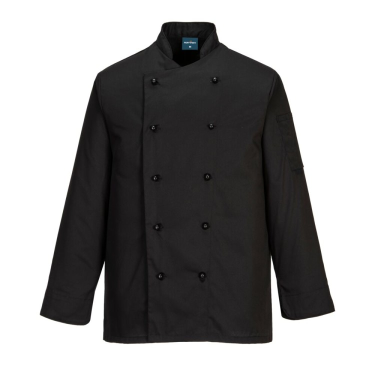 Bluza kucharska unisex - Somerset - C834 Czarna