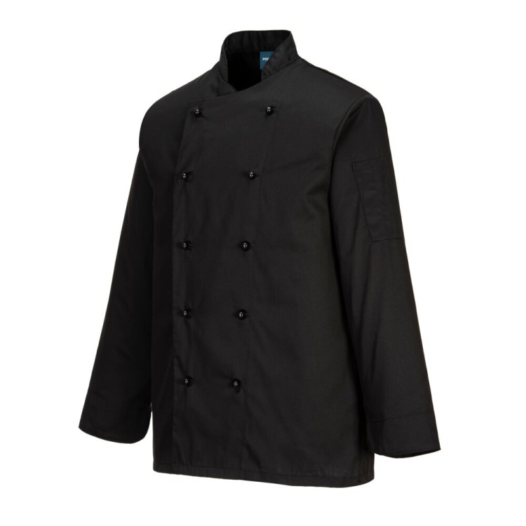 Bluza kucharska unisex - Somerset - C834 Czarna