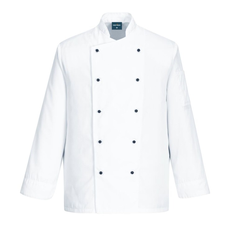 Bluza kucharska unisex - Somerset - C834 Biała