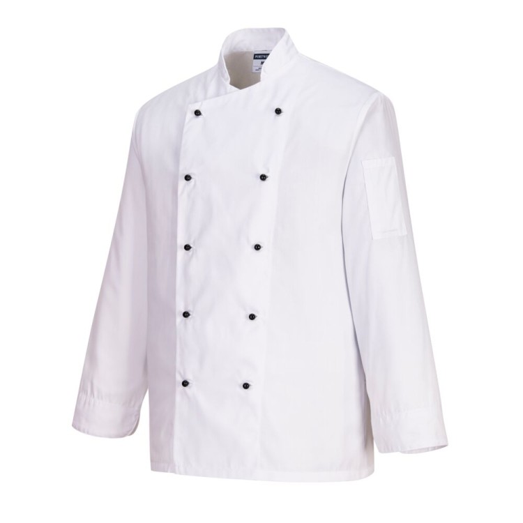 Bluza kucharska unisex - Somerset - C834 Biała